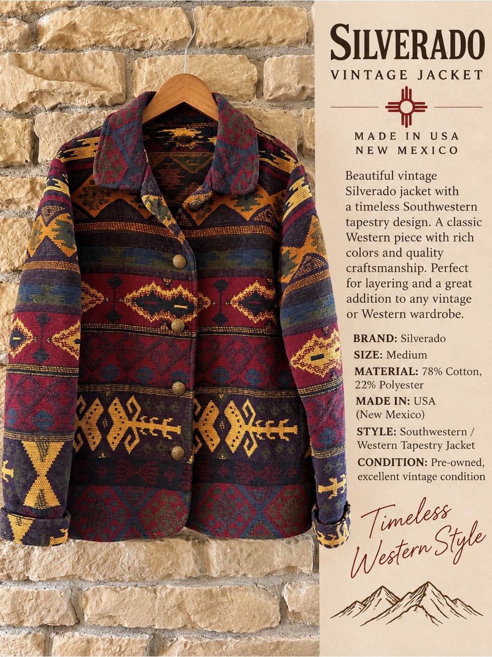 Silverado Southwestern Tapestry Blazer